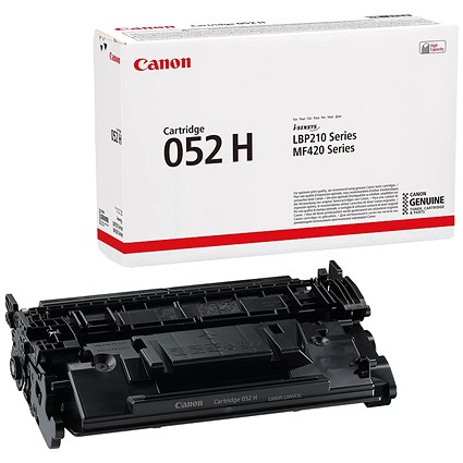 Canon 052H Toner Cartridge High Yield Black 2200C002 Canon 052H Toner Cartridge High Yield Black 2200C002