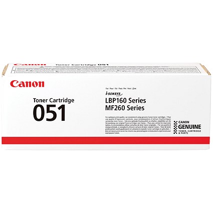 Canon 051 Toner Cartridge Black 2168C002 Canon 051 Toner Cartridge Black 2168C002