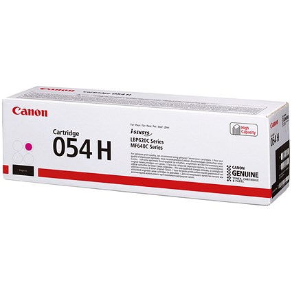 Canon 054H Toner Cartridge High Yield Magenta 3026C002