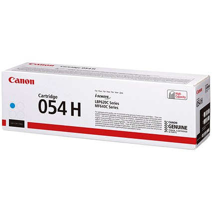 Canon 054H Toner Cartridge High Yield Cyan 3027C002