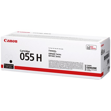 Canon 055H Toner Cartridge High Yield Black 3020C002 Canon 055H Toner Cartridge High Yield Black 3020C002