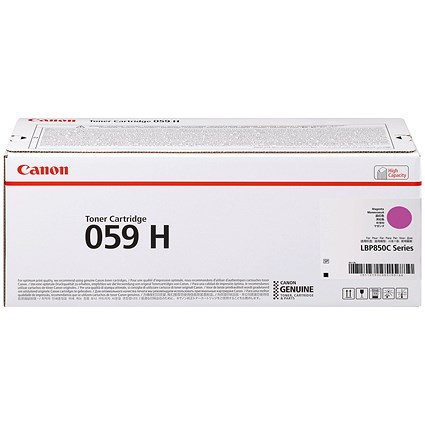 Canon 059H Toner Cartridge High Yield Magenta 3625C001 Canon 059H Toner Cartridge High Yield Magenta 3625C001