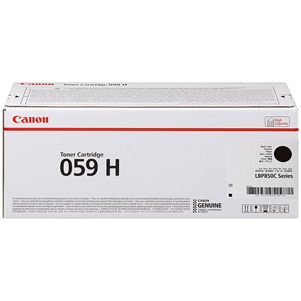 Canon 059H Toner Cartridge High Yield Black 3627C001