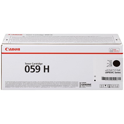 Canon 059H Toner Cartridge High Yield Black 3627C001 Canon 059H Toner Cartridge High Yield Black 3627C001
