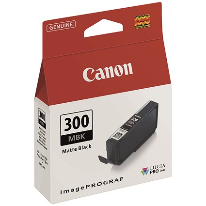 Canon PFI-300MBK Inkjet Cartridge Matte Black 4192C001