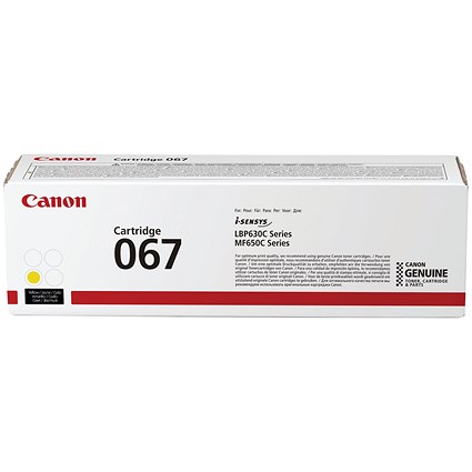 Canon 067Y Toner Cartridge Yellow 5099C002