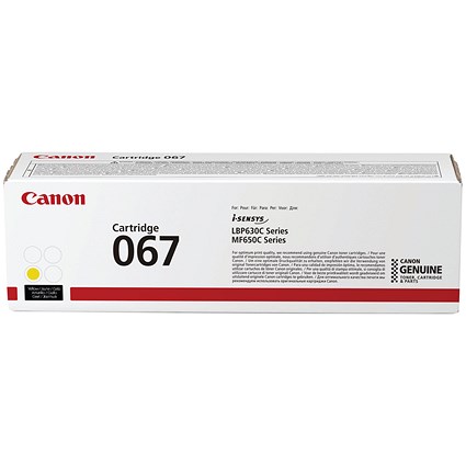 Canon 067 Toner Cartridge Yellow 5099C002
