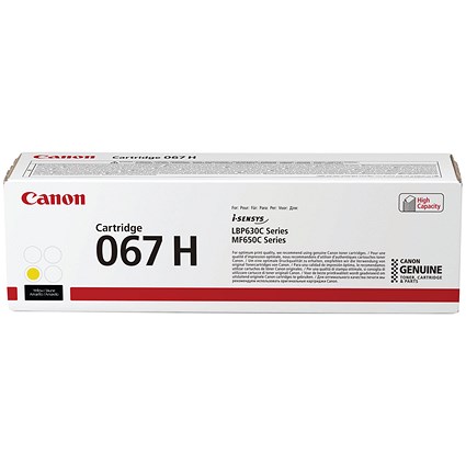 Canon 067H Toner Cartridge High Yield Yellow 5103C002