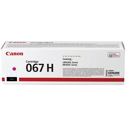 Canon 067H Toner Cartridge High Yield Magenta 5104C002