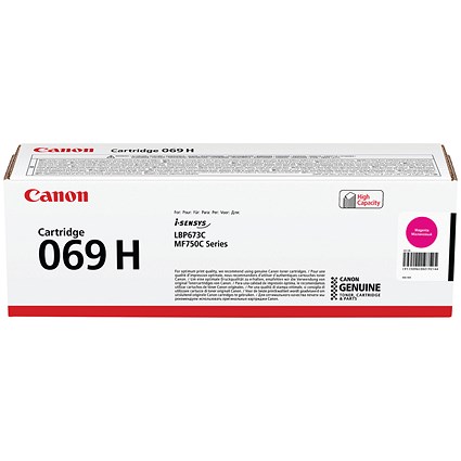 Canon 069H Toner Cartridge High Yield Magenta 5096C002