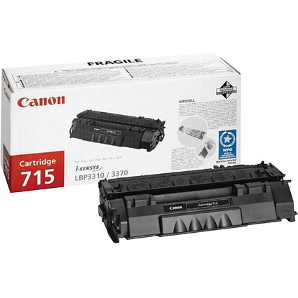 Canon 715 Black Toner Cartridge 1975B002 Canon 715 Black Toner Cartridge 1975B002