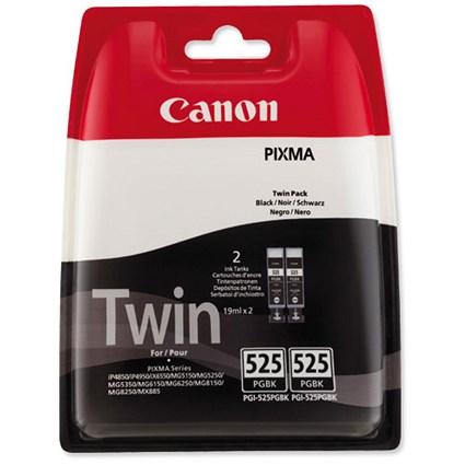Canon PGI-525 Black Inkjet Cartridges (Twin Pack)