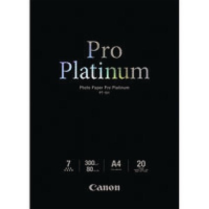 Canon A3+ Pro Platinum Photo Paper, Glossy, 300gsm, Pack of 10
