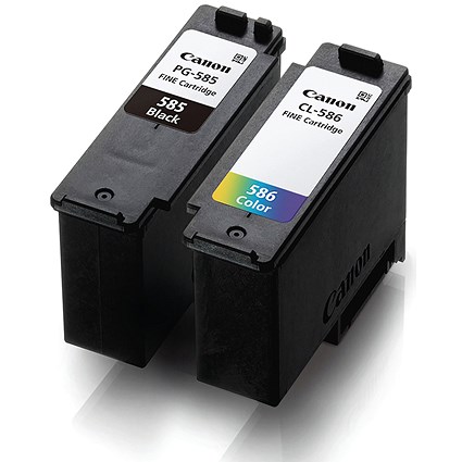 Canon PG-585/CL-586 Ink Cartridges K/CMY + 4 x 6 in Photo Paper Value Pack 6204C004