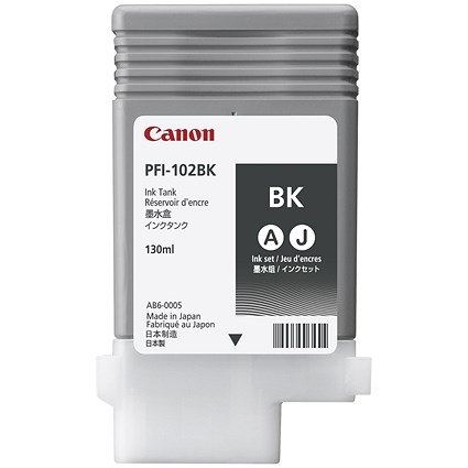 Canon PFI-102BK Black Ink Tank