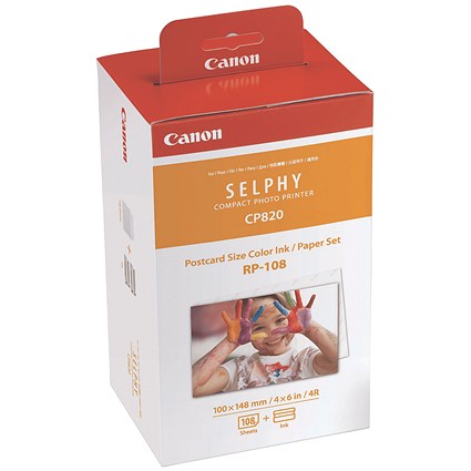 Canon RP-108IP High Yield Colour Ink/Paper Set
