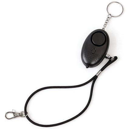 Shopworx Personal Attack Alarm 130dB Black