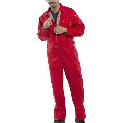 Beeswift Premium Boilersuit, Red, 38 Beeswift Premium Boilersuit, Red, 38