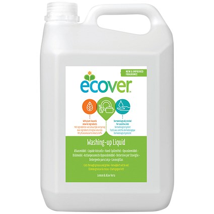 Ecover Washing Up Liquid Lemon and Aloe Vera, 5 Litres Ecover Washing Up Liquid Lemon and Aloe Vera, 5 Litres
