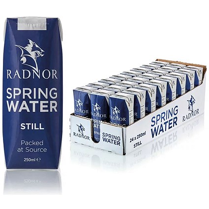 Radnor Hills Still Water, Tetra Pak Cartons, 250ml, Pack of 24