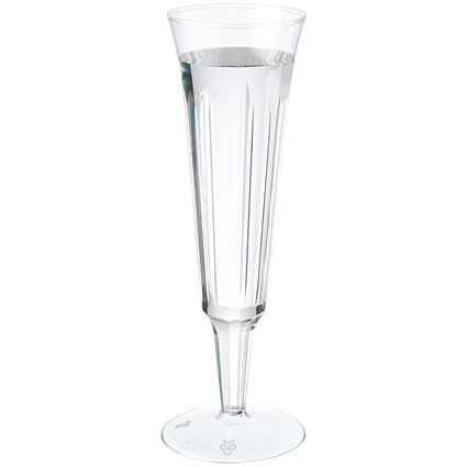 Plastic Champagne Glasses Clear (Pack of 10) Plastic Champagne Glasses Clear (Pack of 10)