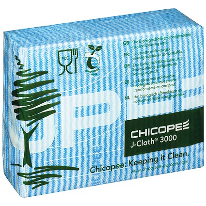 J-Cloth, 430x320mm, Blue, Pack of 50