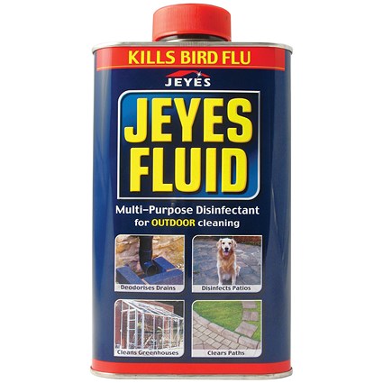 Jeyes Fluid Outdoor Disinfectant 1 Litre (Use on drains, patios and conservatories)