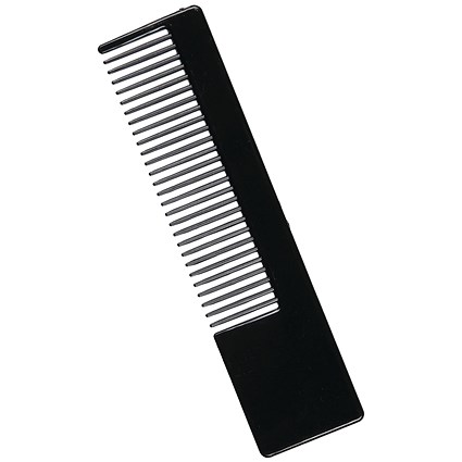 Plastic Combs, Individually Wrapped, Black, Pack of 200