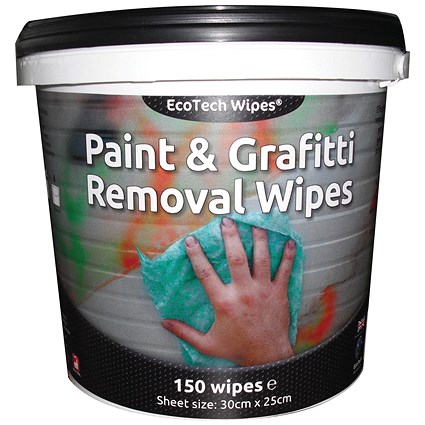 EcoTech Paint and Graffiti Wipes, 150 Wipes Per Pack