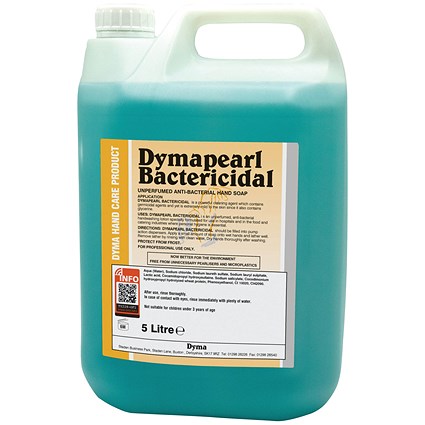 Dymapearl Antibacterial Hand Wash, 5 Litre Dymapearl Antibacterial Hand Wash, 5 Litre