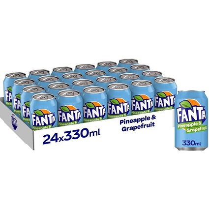 Fanta Pineapple & Grapefruit, 24x330ml Cans