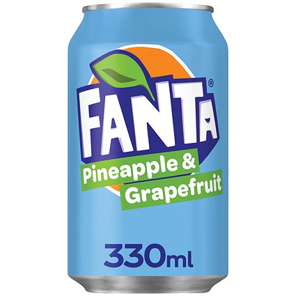 Fanta Pineapple + Grapefruit, 24 x 330ml Cans