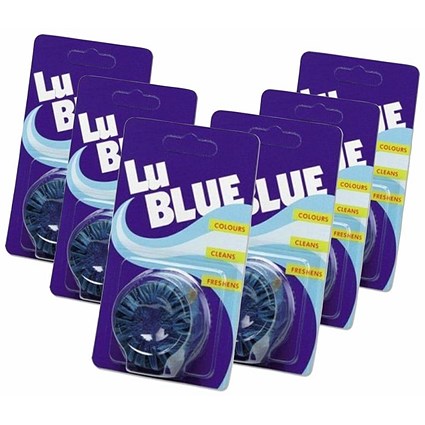 Jeyes Lu Blue Toilet Freshener - Pack of 6 Jeyes Lu Blue Toilet Freshener - Pack of 6