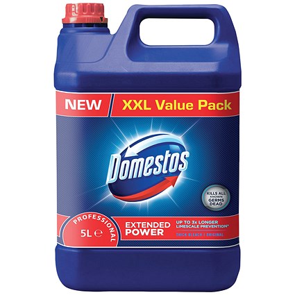 Domestos Original Thick Bleach, 5 Litres Domestos Original Thick Bleach, 5 Litres