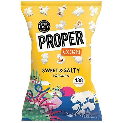 Propercorn Sweet and Salty Popcorn 30g (Pack of 24)