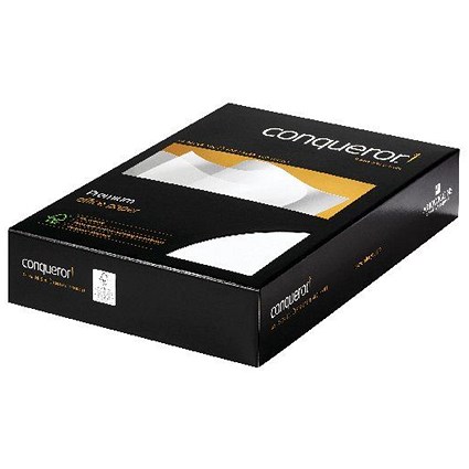 Conqueror A4 Wove Finish Paper, High White, 100gsm, Ream (500 Sheets)
