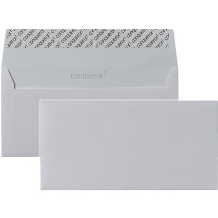 Conqueror DL Envelopes, Laid, High White, 120gsm, Pack of 500