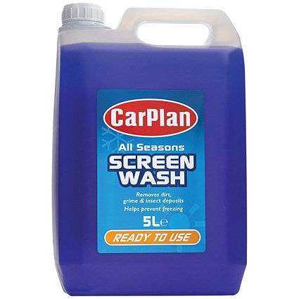 CarPlan All Seasons Ready Mixed Screenwash 5 Litres