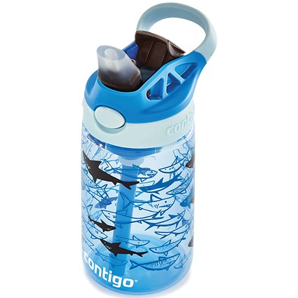 Contigo Easy Clean Autospout Bottle, 420ml, Blue Sharks