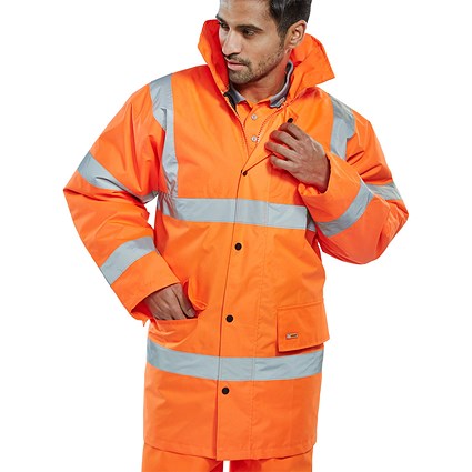 Beeswift High Visibility Constructor Jacket, Orange, 5XL