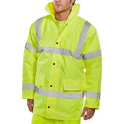 Beeswift High Visibility Constructor Jacket, Saturn Yellow, 6XL