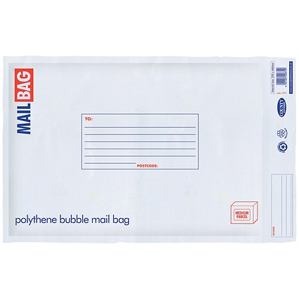 County Stationery Poly Bubble Envelopes, Large 290x440mm, Pack of 10