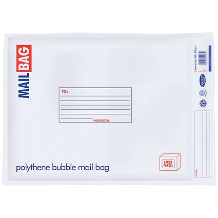 County Stationery Poly Bubble Envelopes, Extra Large 350x470mm, Pack of 10