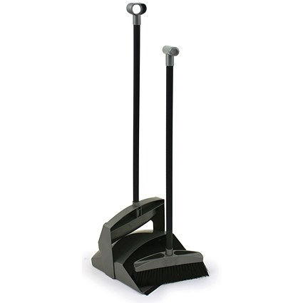 Long Handle Lobby Dustpan And Brush Set