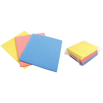 Cellulose Sponges Assorted (Pack of 18) CLOTH.01/18