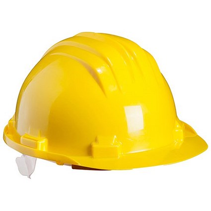 Climax Wheel Ratchet Safety Helmet, Yellow