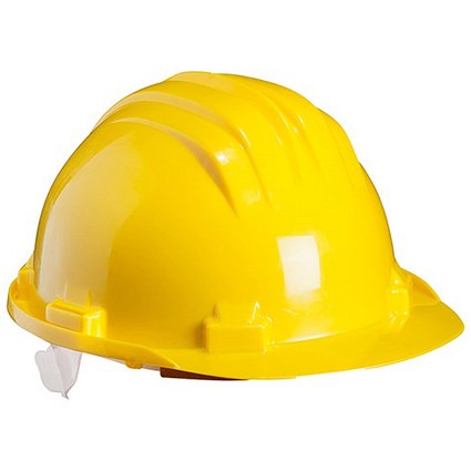 Climax Slip Harness Safety Helmet, Yellow Climax Slip Harness Safety Helmet, Yellow