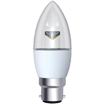 CED 5W Dimmable Candle LED Lamp B22 Clear