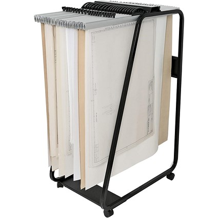 Arnos Hang-A-Plan Drawing Storage Trolley, Large, Up to A0 Arnos Hang-A-Plan Drawing Storage Trolley, Large, Up to A0