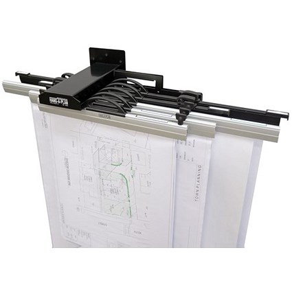 Arnos Hang-A-Plan Front Load Wall Rack, 10 Binder Capacity, Up to A0 Arnos Hang-A-Plan Front Load Wall Rack, 10 Binder Capacity, Up to A0